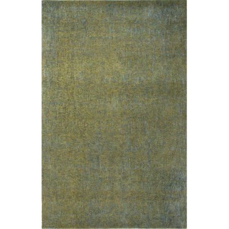 JAIPUR RUGS Hand-Tufted Solid Pattern Wool/ Art Silk Green/Blue Area Rug  8x10 RUG119331